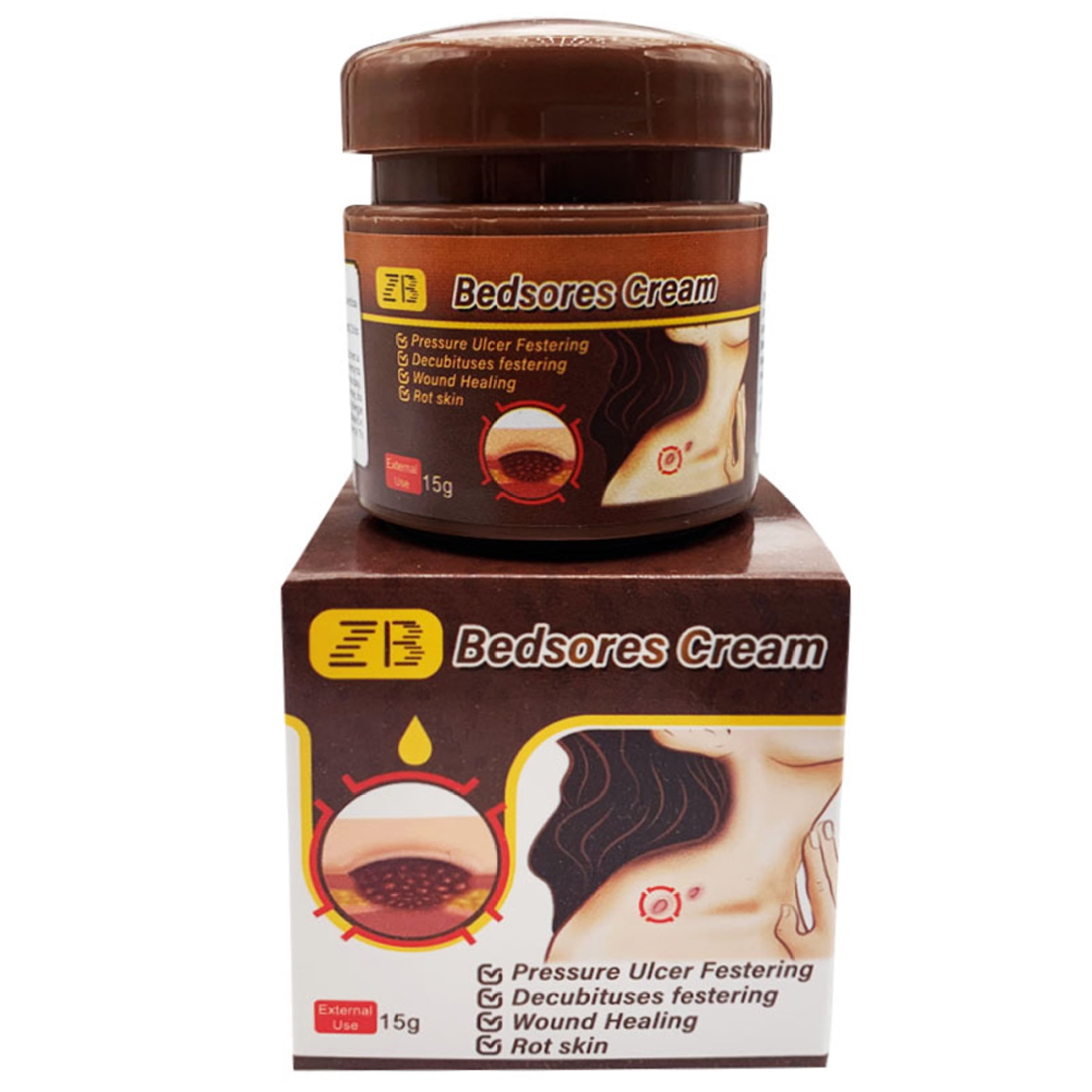 JAWSEU Bedsore Cream Skin Festering Ointment Bedsore Ointment Pressure Ulcer Festering Rotten