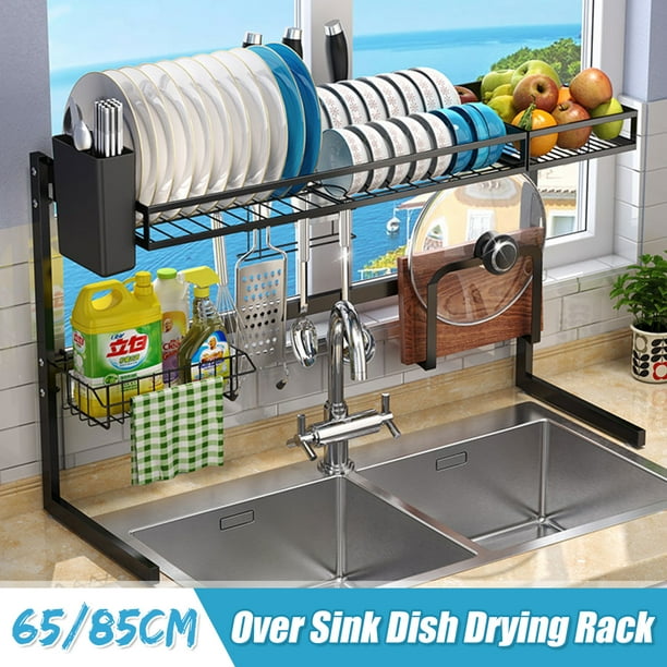 Featured image of post Kitchen Rack Shelf Dish Drying Rack 85 Cm Over The Sink - Black : Be sure to take a look at our range of dish racks.