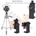 thumbnail image 4 of Acuvar Heavy Duty Rotating Smartphone Tripod Mount. Fits iPhone 11, 11 Pro, Max, 12, 12 Pro, 12 Pro Max, 13, 13 Pro, 13 Pro Max, 14, SE, 15, Samsung Galaxy, Flip, Fold,  Android, etc., 4 of 10