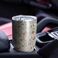 thumbnail image 4 of 30oz Gray Christmas Icon Pattern Tumblers Stainless Steel Tumbler with Lid and Straw,Vacuum Insulated Double Wall Travel Tumbler Cups Mug with Cleaning Brush for Coffee,Tea, 4 of 7