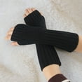 thumbnail image 3 of Women's Gloves Mittens Women Fashion Knitted Arm Sleeve Fingerless Winter Gloves Soft Warm Mitten,Women's Accessories Gloves Mittens, 3 of 5