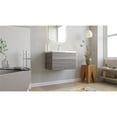 thumbnail image 2 of Cutler Kitchen and Bath Trough 24" Wood/Cultured Marble Bathroom Vanity in Gray, 2 of 6