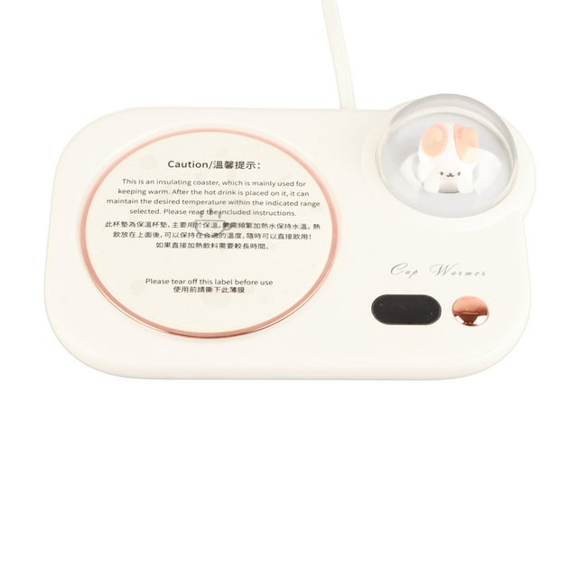Coffee Cup Heating Pad Warm Coaster USB Home Thermostat Hot Coaster with Night Light