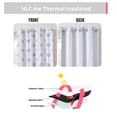 thumbnail image 3 of THD Arrow Printed Privacy Blackout Energy Efficient Room Darkening Thermal Grommet Window Curtain Drape Panels for Kids Bedroom - Set of 2 - Platinum White/Grey - 96" inch Long, 3 of 7