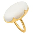 thumbnail image 3 of 18K Gold Over Brass Natural White Opal Ring s.7 Jewelry RM-1747 TGR1014_C_7, 3 of 6