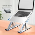 thumbnail image 3 of Heajfvd Aluminum Alloy Laptop Stand Height Adjustable Quick Heat Dissipation Anti-slip Foldable Portable Home Office Desktop Computer Riser Holder PC Accessories, 3 of 8