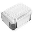 thumbnail image 1 of 20 Pcs Aluminum Foil Pans with Lids Packing Box Baking Cookie Cooking Food Boxes Silver, 1 of 6