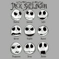 thumbnail image 2 of Boy's The Nightmare Before Christmas Emotions Of Jack Skellington Graphic Tee Athletic Heather Medium, 2 of 5
