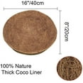 thumbnail image 6 of 2pcs 16 inches Round Coco Coir Liners Replacement for Hanging Basket, 100% Natural Pre-Formed Coconut Fiber Planter Liners for Garden Flower Vegetables Pot/Wall Hanging Baskets/Fence Flower Baskets, 6 of 6
