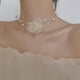 thumbnail image 2 of Collar de perlas de moda, accesorios para el cuello, collar de diseño de nicho, cadena de clavícula elegante de hada súper femenina, 2 of 4
