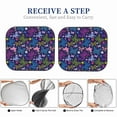thumbnail image 7 of Uemuo Colorful Butterflies Printed 2 PCS Car Windshield Sun Shade, Auto Sun Heat and UV Rays Blocker, Foldable Automotive Front Window Sunshade Protector, 7 of 7