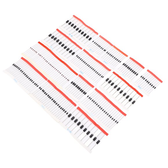 Diode de Redresseur, Diode de Redresseur Kit Assorti à Faible Coefficient de Température Semi-Conducteur 200PCS Suppression de Bruit pour la Maintenance