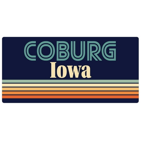 

Coburg Iowa 5 x 2.5-Inch Fridge Magnet Retro Design
