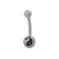 thumbnail image 1 of Yin Yang Logo Belly Button Ring, 1 of 1