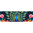 thumbnail image 4 of LUUFILx Peacock Lotus Backdrop Banner Floral Wall Hanging for Wedding Home Decor Party Supplies Photography Background Romantic Anniversary Stunning Art Display, 4 of 8