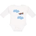 thumbnail image 3 of Inktastic Boys Airplane Pilot Boys Long Sleeve Baby Bodysuit, 3 of 5