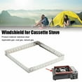 thumbnail image 4 of Pare-vent en Acier Inoxydable Pliable pour Réchaud de Camping Cuisson Barbecue Réchaud à Gaz, 4 of 9