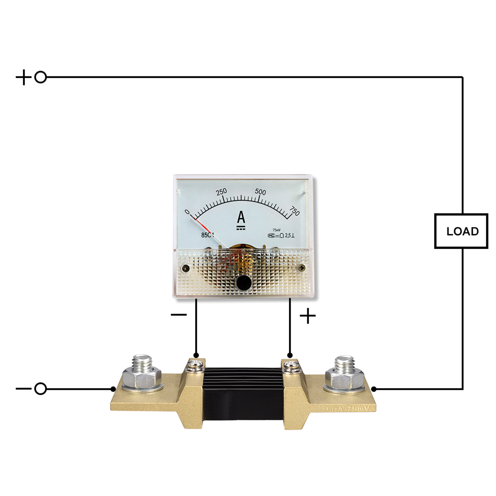 Shunt Resistor Analog Meter accuracy Shunt Resistor AMP Shunt Resistor 100A simple Compact size good assistant for Ammeter