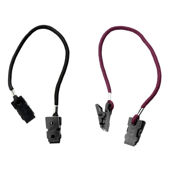 2x Safety Wind Lanyard Cord Clips for Sports Fishing Boating Hat Cap