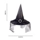 thumbnail image 3 of Sombrero de bruja de Halloween para mujer | Accesorio plegable para disfraz de cosplay | Sombrero puntiagudo de 35 cm de alto | Naranja, negro, rojo y morado | Material: tafetán de poliéster |, 3 of 6