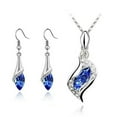 thumbnail image 2 of Xinyolin 2Pcs/Set Exquisite Workmanship Noble Necklace Earrings Set - Beautiful Shining Faux Crystal Pendant Necklace Hook Earrings Jewelry Accessory, 2 of 8