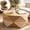 Natural, variant on HIUU 36.6'' Natural Wood Coffee Table with Flip Top Storage,Modern Polygon Coffee Table with Solid Wood Veneered,Rustic Coffee Tables for Living Room