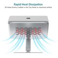 thumbnail image 4 of Support Ordinateur Portable pour Bureau, Hauteur Réglable Portable Ordinateur Portable, NUKOI Support Ordinateur Ergonomique Pliable Ultime pour Ordinateur Portable jusqu'à 16 Pouces, Compatible avec MacBook Pro, Air, HP, Ordinateur Portable - Argent, 4 of 7