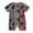 Black, variant on LIIPEE Boys Girls Onesie Summer Casual Short Sleeve Cartoon Striped Printed Round Neck Romper Kids Trendy Daily One-Pieces,Black,0-3 Months
