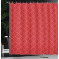 thumbnail image 3 of Ambesonne Geometric Shower Curtain, Simple Monochrome Pattern, 69"Wx84"L, Dark Coral, 3 of 4