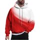 thumbnail image 2 of Sudadera con capucha para hombre, estilo casual, con cuello redondo, estampado, manga larga, blusa de poliéster, 2 of 6