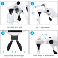 thumbnail image 6 of Hands Free Headband Magnifying Glass, USB Charging Head Magnifier with LED Light Jewelry Craft Watch Hobby 5 Lenses 1.0X 1.5X 2.0X 2.5X 3.5X (Upgraded Version), 6 of 9