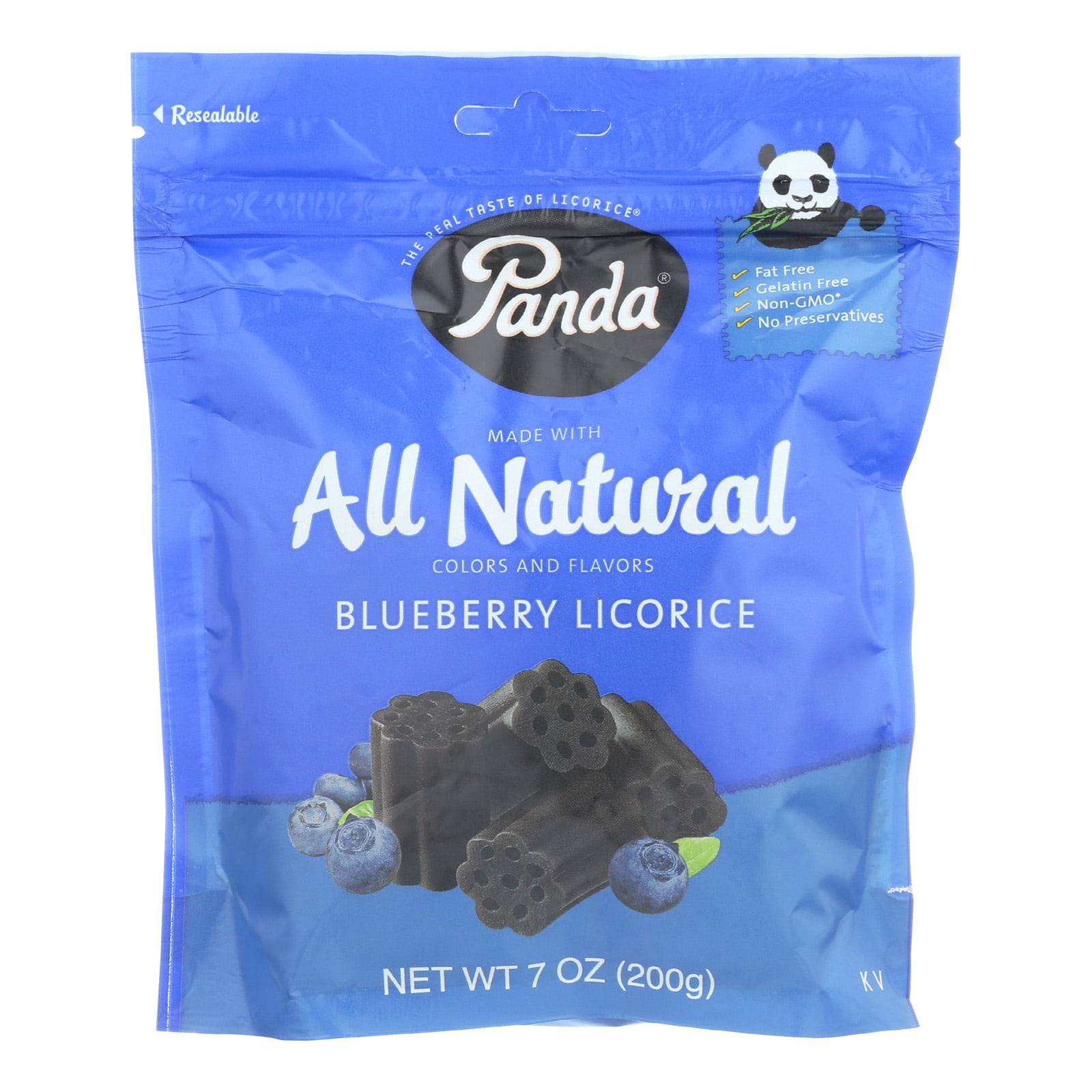 Panda All Natural Licorice Soft Chews Blueberry Case of 12 7 oz.
