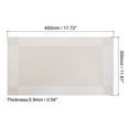thumbnail image 2 of Uxcell 450x300mm Woven Table Place Mats Beige 8 Pack, 2 of 5