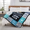 thumbnail image 2 of Fathers Day Blanket Gifts for Brother, Brother Gifts from Sister, Best Birthday Gifts for Brother Adult, Gift for Brother Blanket 50"x60", Big/Little Brother Christmas Graduation Gift Ideas, 2 of 6