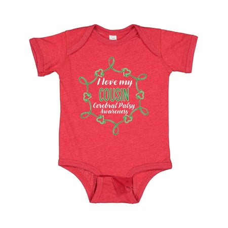 

Inktastic I Love My Cousin Cerebral Palsy Awareness Gift Baby Boy or Baby Girl Bodysuit
