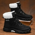 thumbnail image 2 of Black Men'S High-Top Winter Boots With Warm Lining Comfortable For Snow And Cold Weather Trendy Youth Design Durable And Insulated, 2 of 4