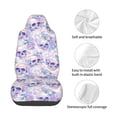 thumbnail image 3 of Lsque white Skull crystal flower Pattern Car Seat Covers for Front Seats , Waterproof Seat Covers for Cars, Sporty Front Seat Covers,Car Seat Cover Protector Front Seats, 3 of 5