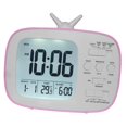 thumbnail image 3 of Reloj despertador LCD Reloj inteligente sensible para estudiantes Reloj despertador digital multiusos Rosado Baoblaze Reloj despertador electrónico con pantalla LCD, 3 of 7