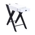 thumbnail image 2 of Acme Furniture 97738 Table d'Appoint (Station de Charge USB), Blanc & Noir, 2 of 5