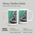 thumbnail image 4 of 15 fl oz Ceramic Mug, Gorilla Inspecting Butterfly on Finger, Dishwasher & Microwave Safe, 4 of 5