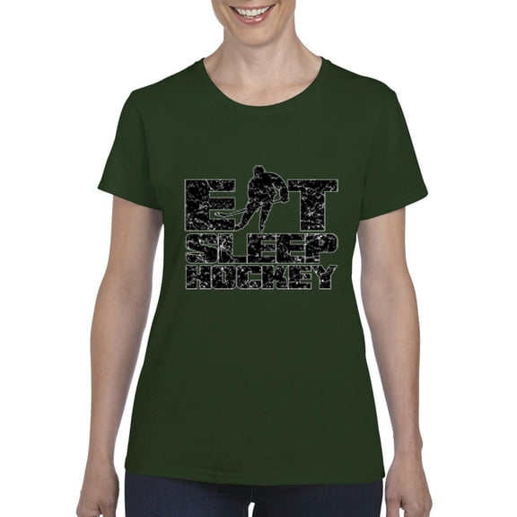 Artix - Women's T-Shirt Short Sleeve, up to Women Size 3XL - Eat Sleep Hockey