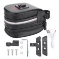 thumbnail image 1 of Bolsa impermeable para almacenamiento de luces traseras de bicicleta, bolsa para sillín LED debajo del asiento, 1 of 8