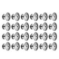 thumbnail image 4 of 25 Pieces Silver Copper Pin Lock Backs for Brooches with Flat Round Clasp and Locking Mechanism, 4 of 9