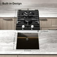 thumbnail image 5 of Gas Cooktop 2 Burner Propane Cooktop, 12 Inch Gas Stove Top with Thermocouple Protection, LPG/NG Dual Fuel Built-in Tempered Glass Gas Stove for Apartment, Indoor, RV, 5 of 8