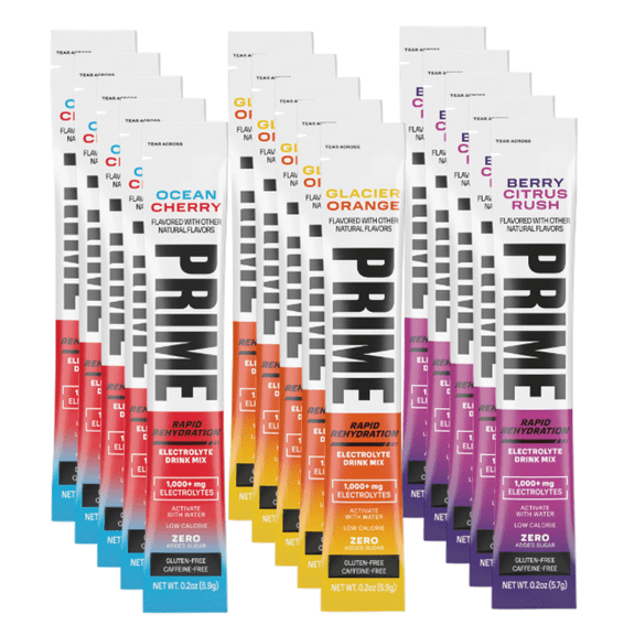 PRIME Rapid Rehydration Sticks Variety 15ct (3 Flavors)   4 Mints