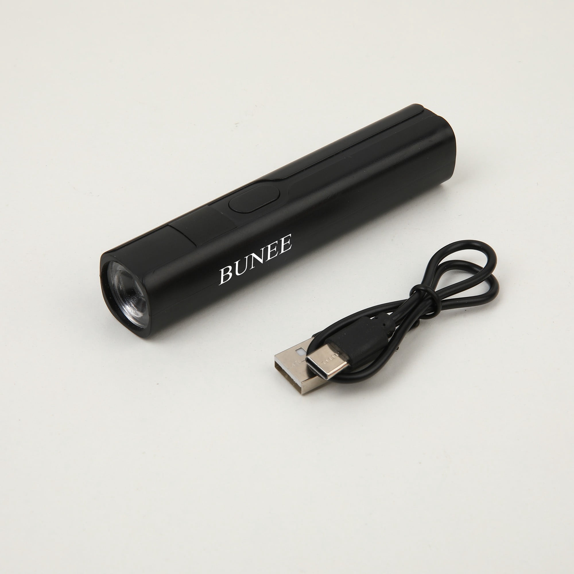 BUNEE  LED Flashlight, 6500 Lumen, Rechargeable, Dual Power  USB, Charging Bank, IP67 Waterproof