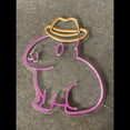 thumbnail image 5 of Handmadetneonsign Capybara Neon Sign, Capybara Cowboy Wall Art Decor, Animal Wall Decor, 5 of 5