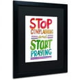 thumbnail image 2 of Trademark Fine Art "Stop Complaining" Canvas Art by Elizabeth Caldwell, Black Matte, Black Frame, 2 of 4