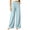 Light Blue, variant on Guluxicc Women's Cotton Pants with Pockets Elastic Waist Wide Leg Long Trousers Everyday Wear for Summer Casual Outfits