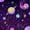 Purple, variant on Erosebridal Solar System Zipper Twin Comforter Sets with Fitted Sheet and 2 Pillowcases for Boys Men, Navy Planet Astrology Zipper Bedding Set, Black Reversible, 4-Piece